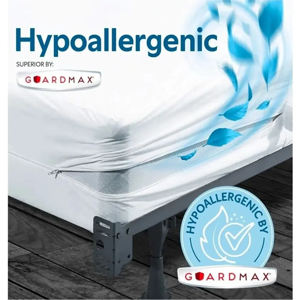 Guardmax Waterproof Queen Mattress or Box Spring Protector w/Zipper (60